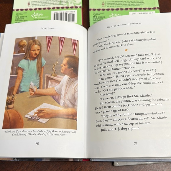 4 American Girl Books Julie & Mary Ellen Paperback/Hardback Books EC - Picture 3 of 4